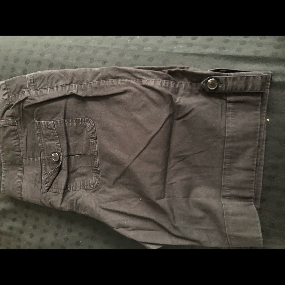 Faded black shorts